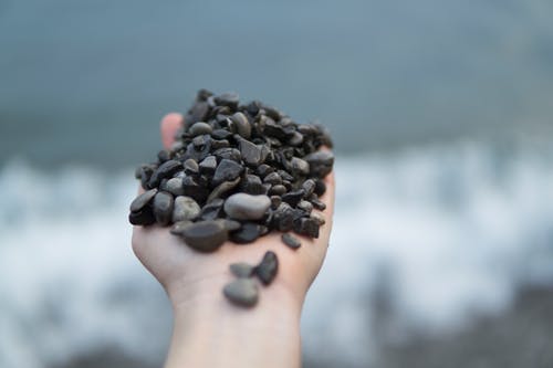 A handful of rocks.